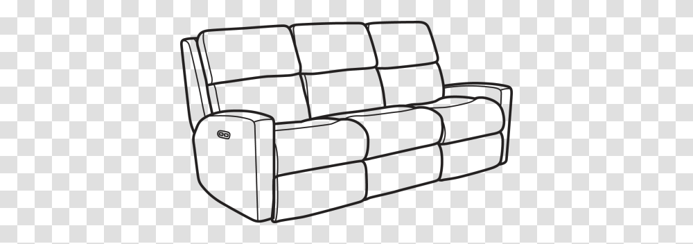 Catalina Fabric Power Reclining Sofa With Power Headrests, Furniture, Chair, Couch, Cushion Transparent Png