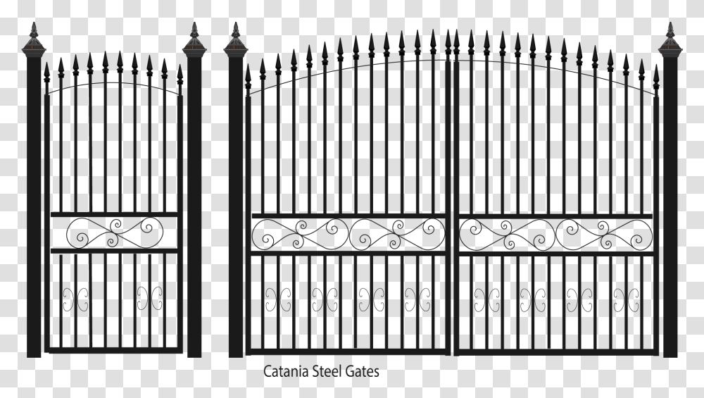 Catania Steel Gates Metal Steel Gate, Pillar, Architecture, Building, Column Transparent Png