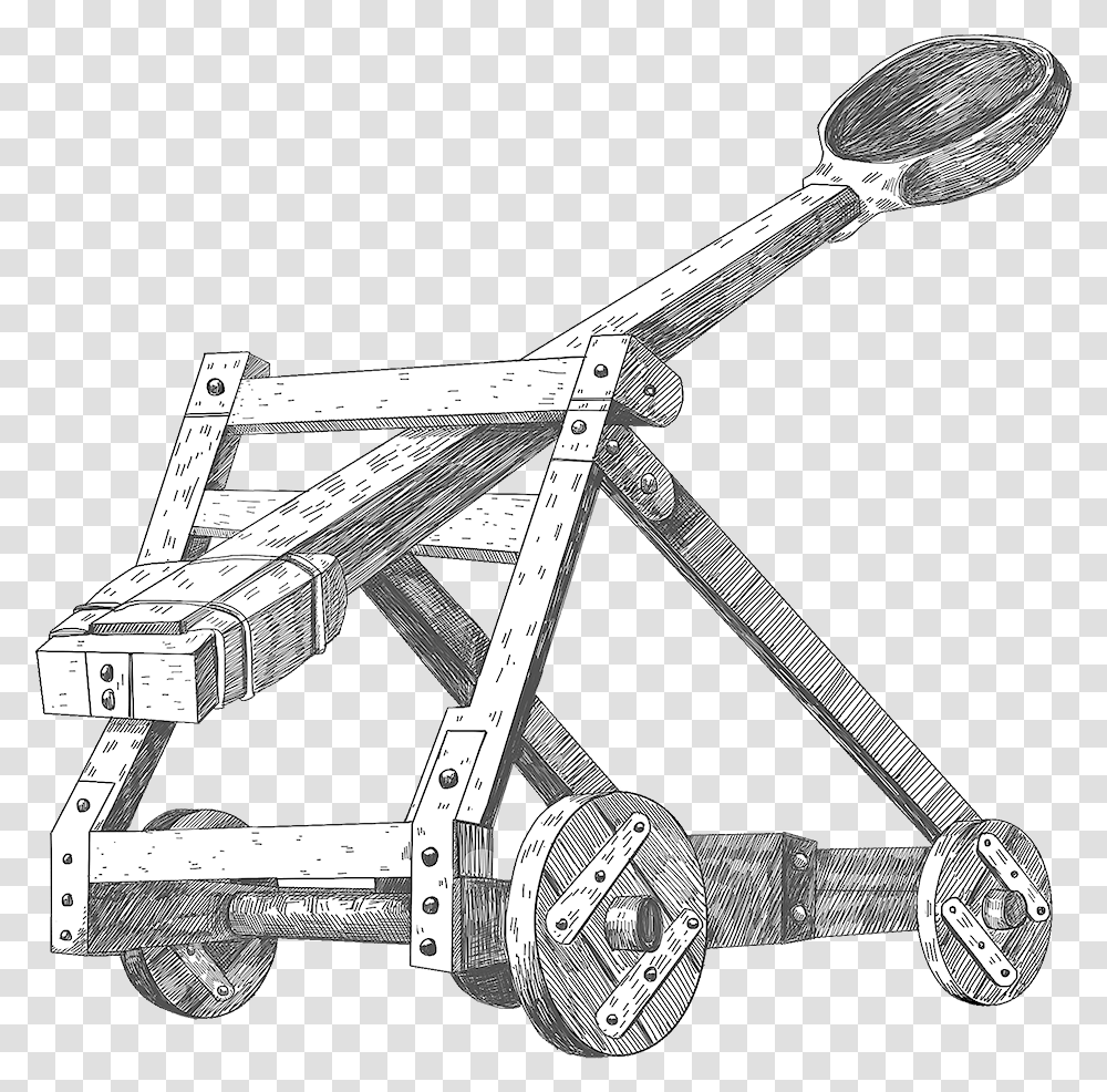 Catapult, Construction Crane, Vehicle, Transportation, Scooter Transparent Png