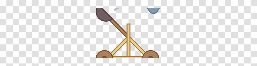Catapult Image, Cross, Stick, Basket Transparent Png