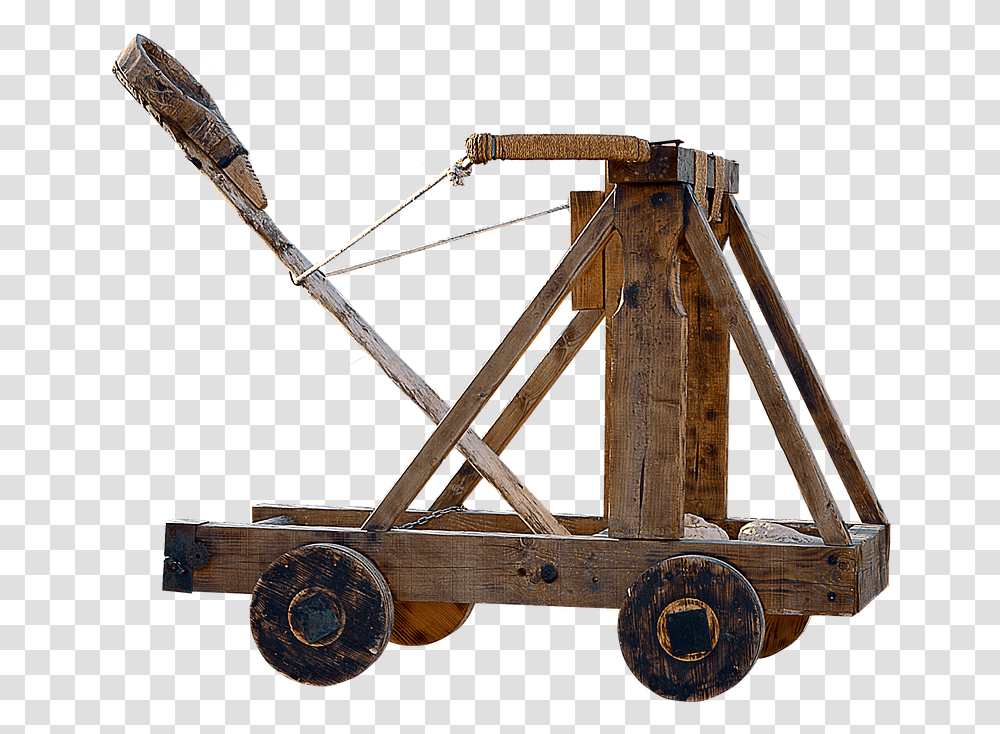 Catapult Weapon Medieval Free Picture Catapult, Rust, Bulldozer, Tractor, Vehicle Transparent Png