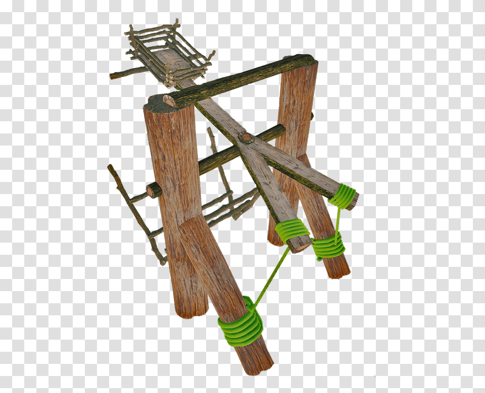 Catapult, Wood, Robot, Figurine Transparent Png