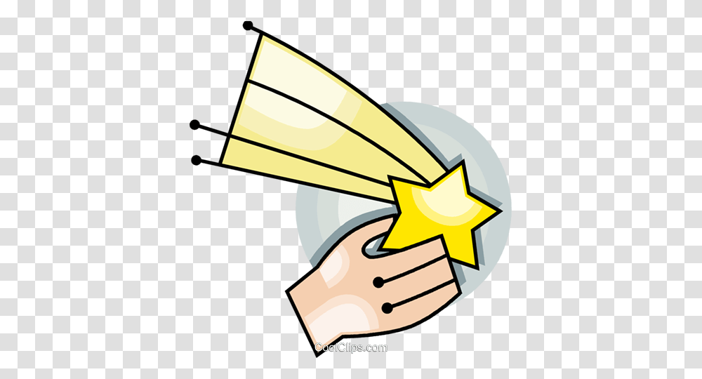 Catch A Shooting Star Royalty Free Vector Clip Art Illustration, Hand, Badminton, Sport, Sports Transparent Png