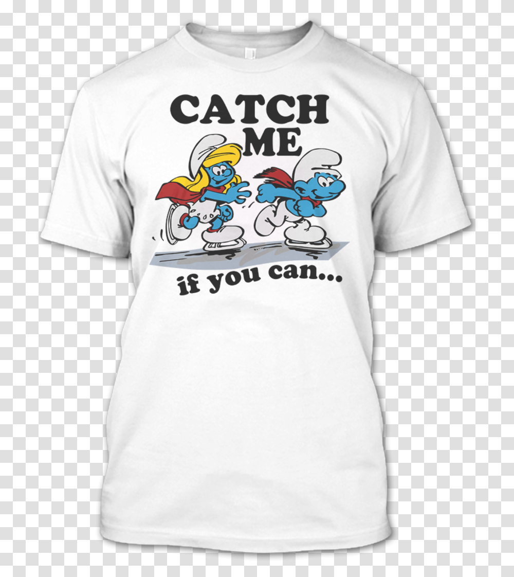 Catch Me If You Can The Smurfs Tv Series T Shirt Mother Day Shirts Grandma, Clothing, Apparel, T-Shirt, Person Transparent Png