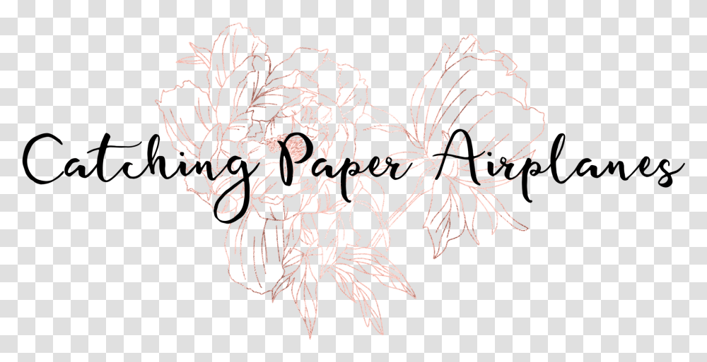 Catching Paper Airplanes Calligraphy, Floral Design, Pattern Transparent Png