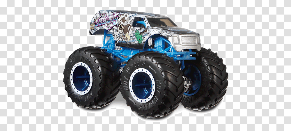 Category 5 In Silver Hot Wheels Monster Trucks Car Hot Wheels, Tire, Buggy, Vehicle, Transportation Transparent Png