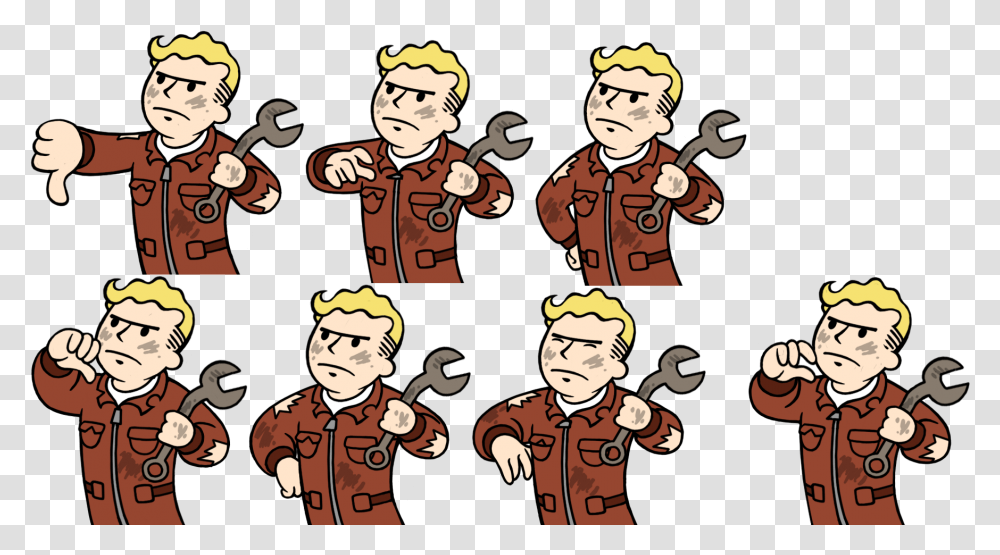 Categoryfallout Shelter Vault Boy Animations Fallout Wiki Vault Boy Fallout Shelter, Person, Hand, Performer, Poster Transparent Png