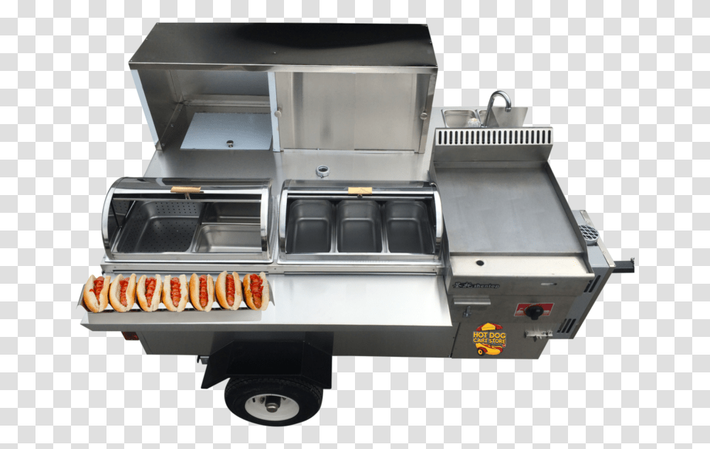 Cater Pro Hot Dog Cart, Machine, Vehicle, Transportation, Truck Transparent Png