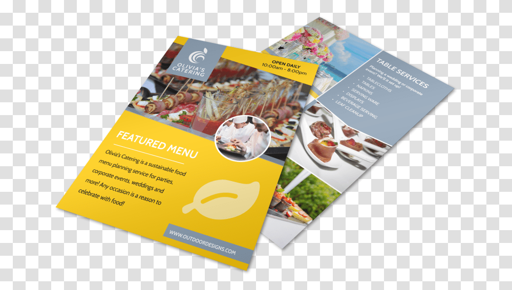 Catering Flyer, Poster, Paper, Advertisement, Brochure Transparent Png