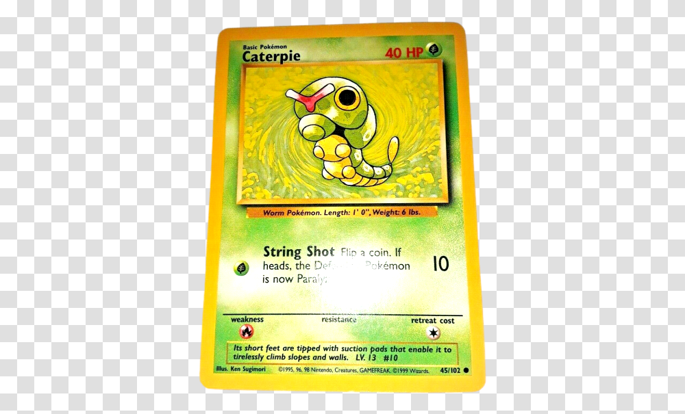 Caterpie 45102 Pokemon Card, Paper, Flyer, Poster, Advertisement Transparent Png