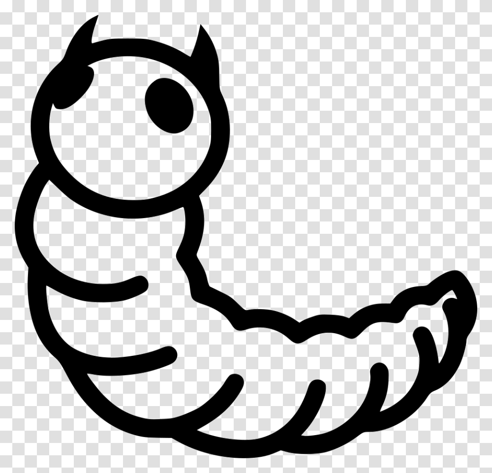 Caterpillar Caterpillar Icon, Stencil, Animal, Invertebrate, Insect Transparent Png