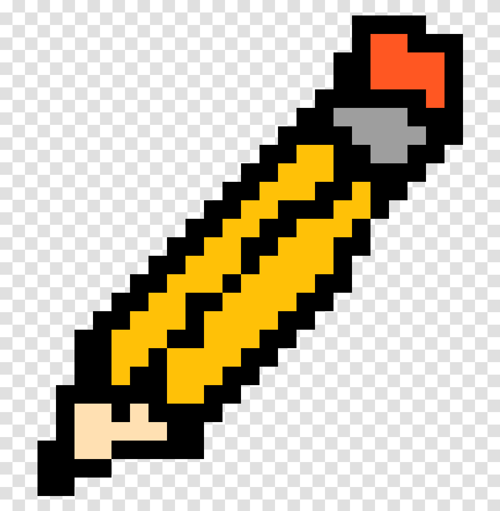 Caterpillar Clipart Pencil Easy Harry Potter Pixel Art, Weapon, Weaponry, Cross Transparent Png