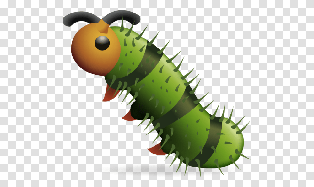 Caterpillar Emoji, Animal, Invertebrate, Toy, Sea Life Transparent Png