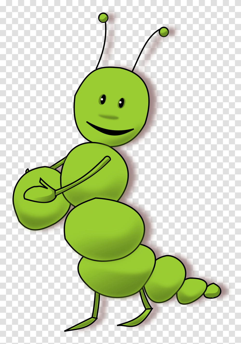 Caterpillar, Insect, Green, Alien, Animal Transparent Png