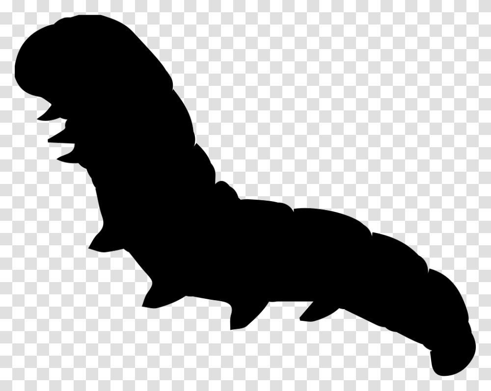 Caterpillar Worm Shape Icon Free Download, Silhouette, Person, Human, Stencil Transparent Png
