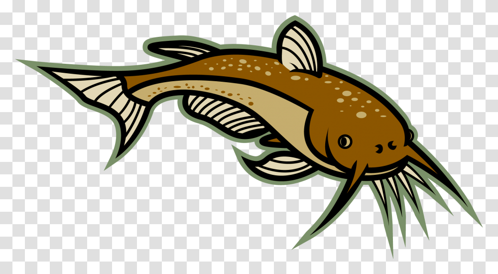 Catfish Cartoon Clipart, Animal, Axe, Tool, Sea Life Transparent Png