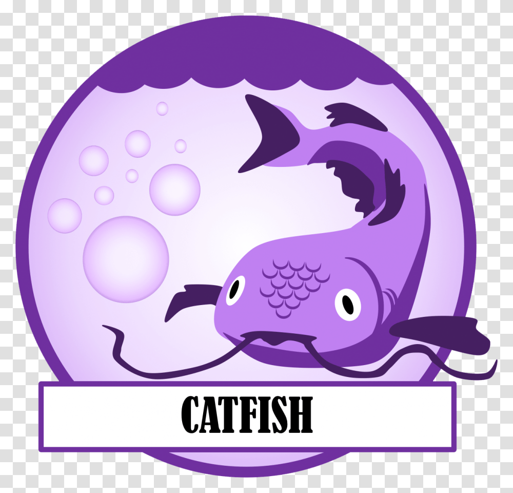Catfish, Purple, Animal, Swimwear Transparent Png