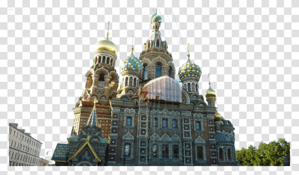 Cathederal Of The Resurrection Of Christ Russia Church Of The Savior On Blood, Dome, Architecture, Building, Spire Transparent Png