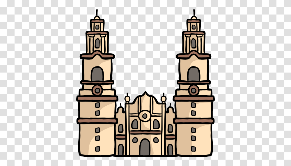 Cathedral Of Morelia, Architecture, Building, Tower, Furniture Transparent Png