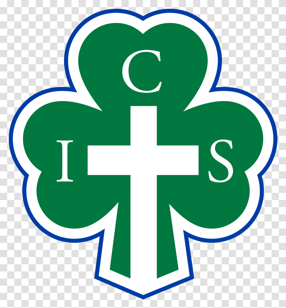 Catholic Cross Incarnation Catholic School Incarnation Catholic School Logo, Alphabet, First Aid Transparent Png