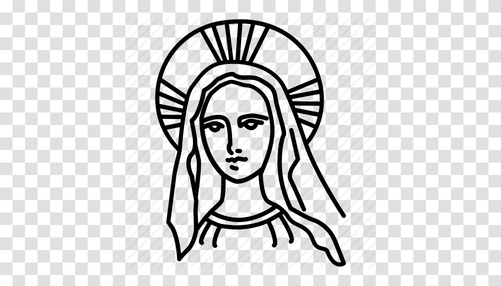 Catholic Madonna Maria Marie Mary Saint Virgn, Chair, Furniture, Drawing Transparent Png