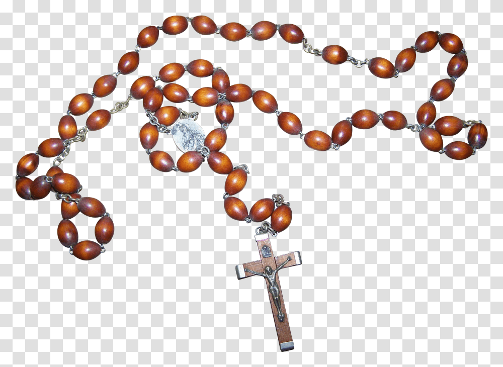 Catholic Rosary Background Rosary, Bead Necklace, Jewelry, Ornament, Accessories Transparent Png