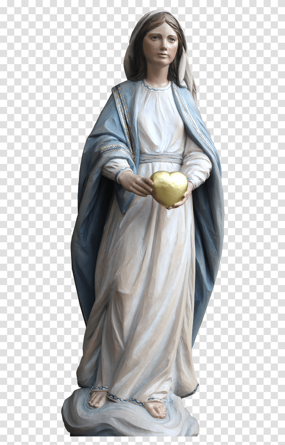 Catholic Spirituality Servants Of Our Lady Healer Hearts Statue, Clothing, Plant, Person, Costume Transparent Png