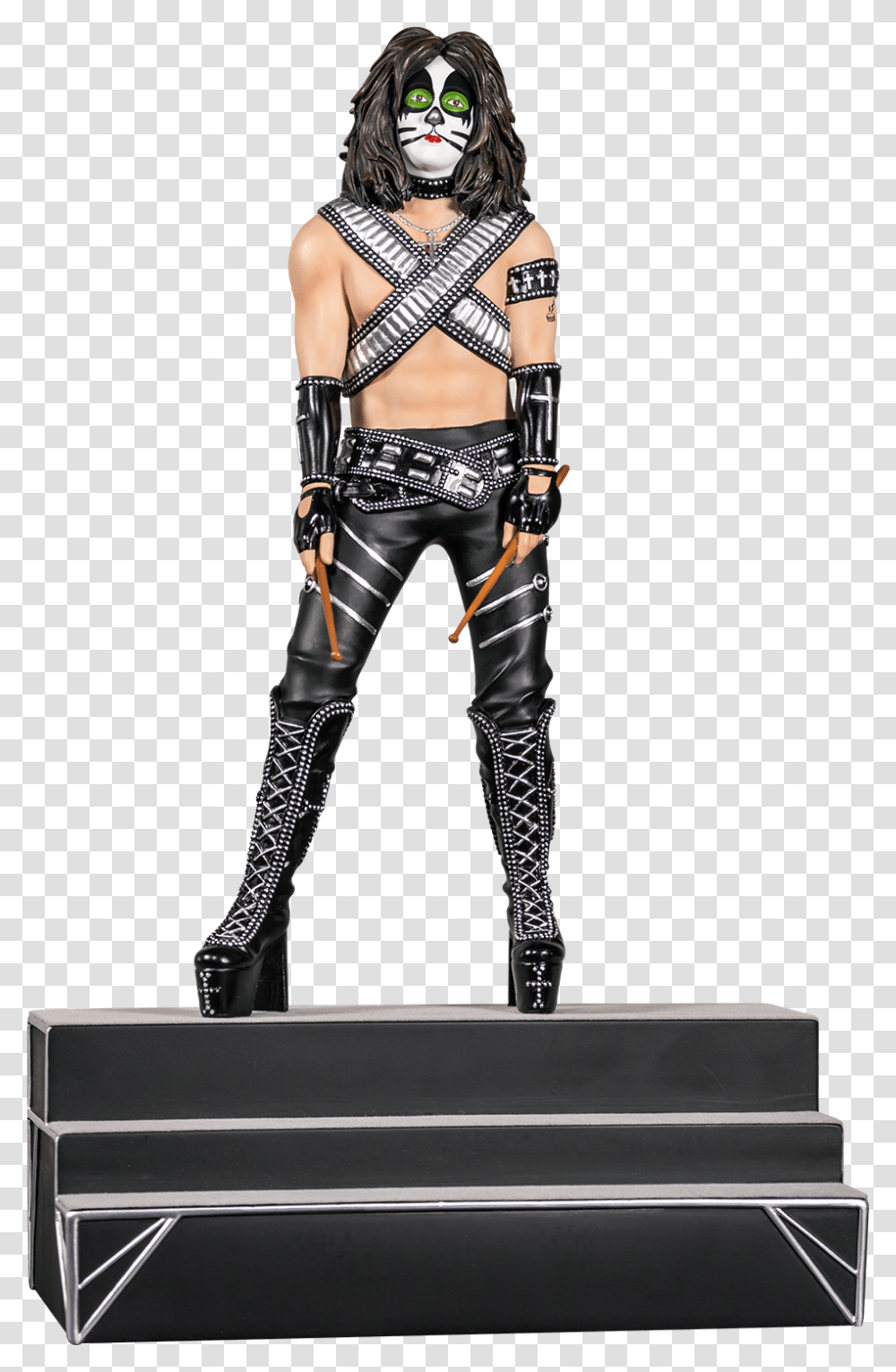 Catman Peter Criss 16th Scale Statue Peter Criss, Person, Human, Harness, Ninja Transparent Png