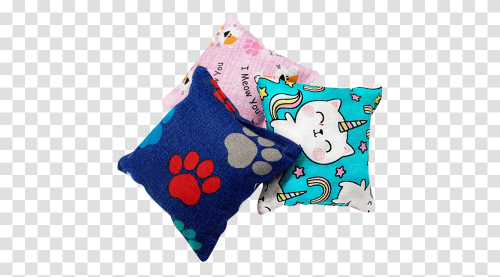 Catnip Pillows Decorative, Cushion, Pattern, Patchwork Transparent Png