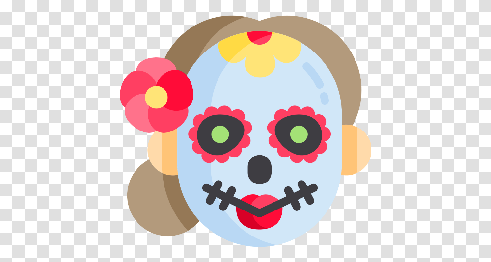 Catrina Mexico Icon Illustration, Food, Sweets, Confectionery Transparent Png