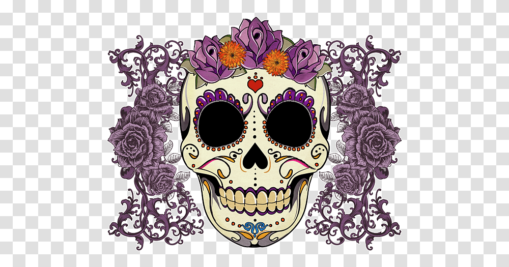 Catrina Real Day Of The Dead Skull, Doodle, Drawing, Lace Transparent Png