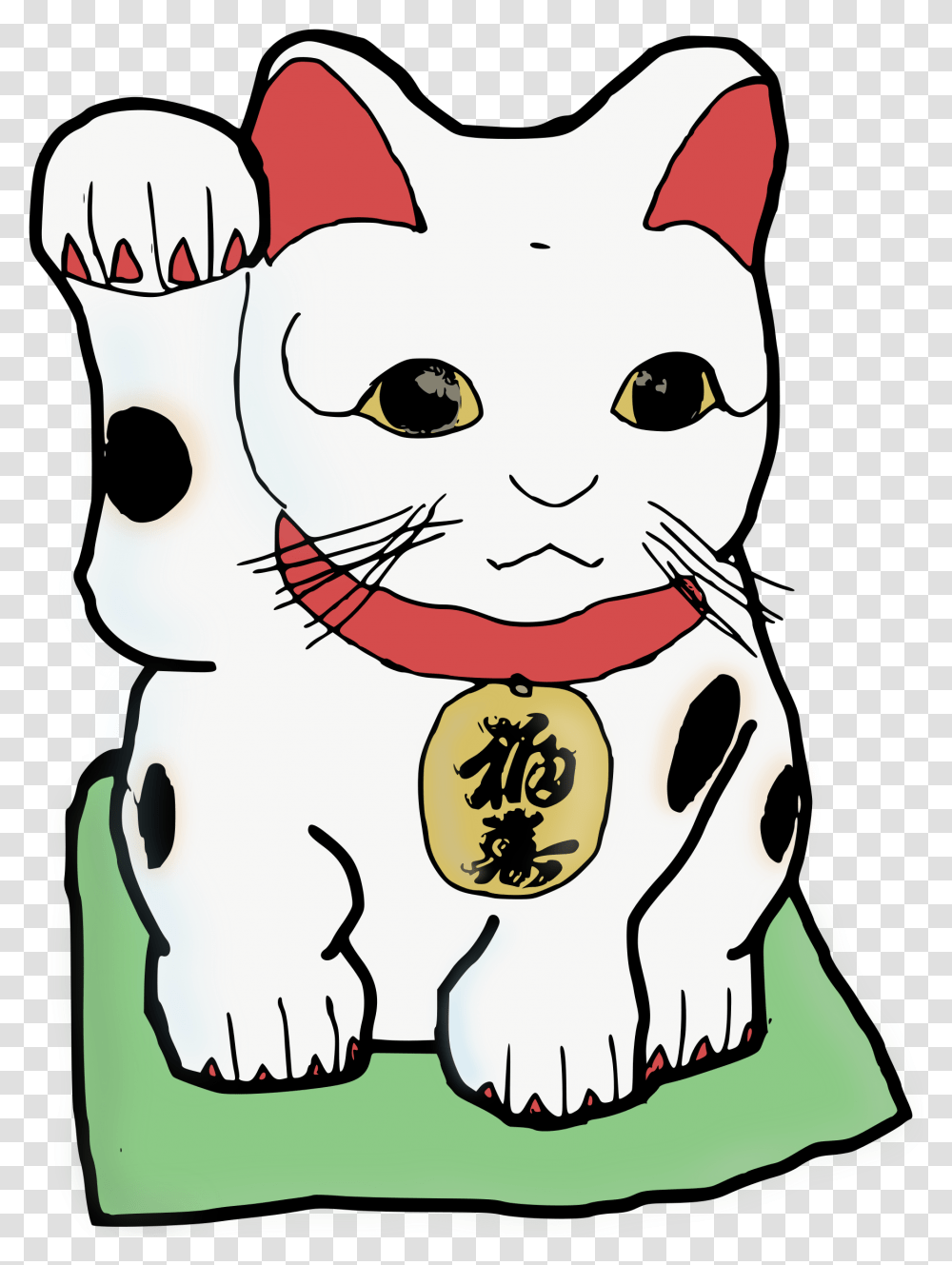 Cats Clipart Colour Maneki Neko Clipart, Face, Sunglasses, Drawing Transparent Png