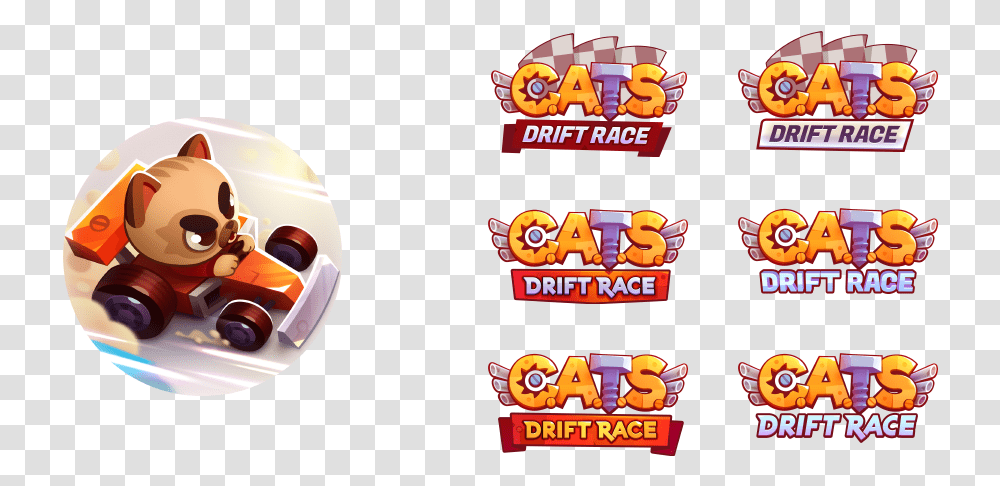 Cats Drift Race Happy, Toy, Text, Pac Man, Angry Birds Transparent Png