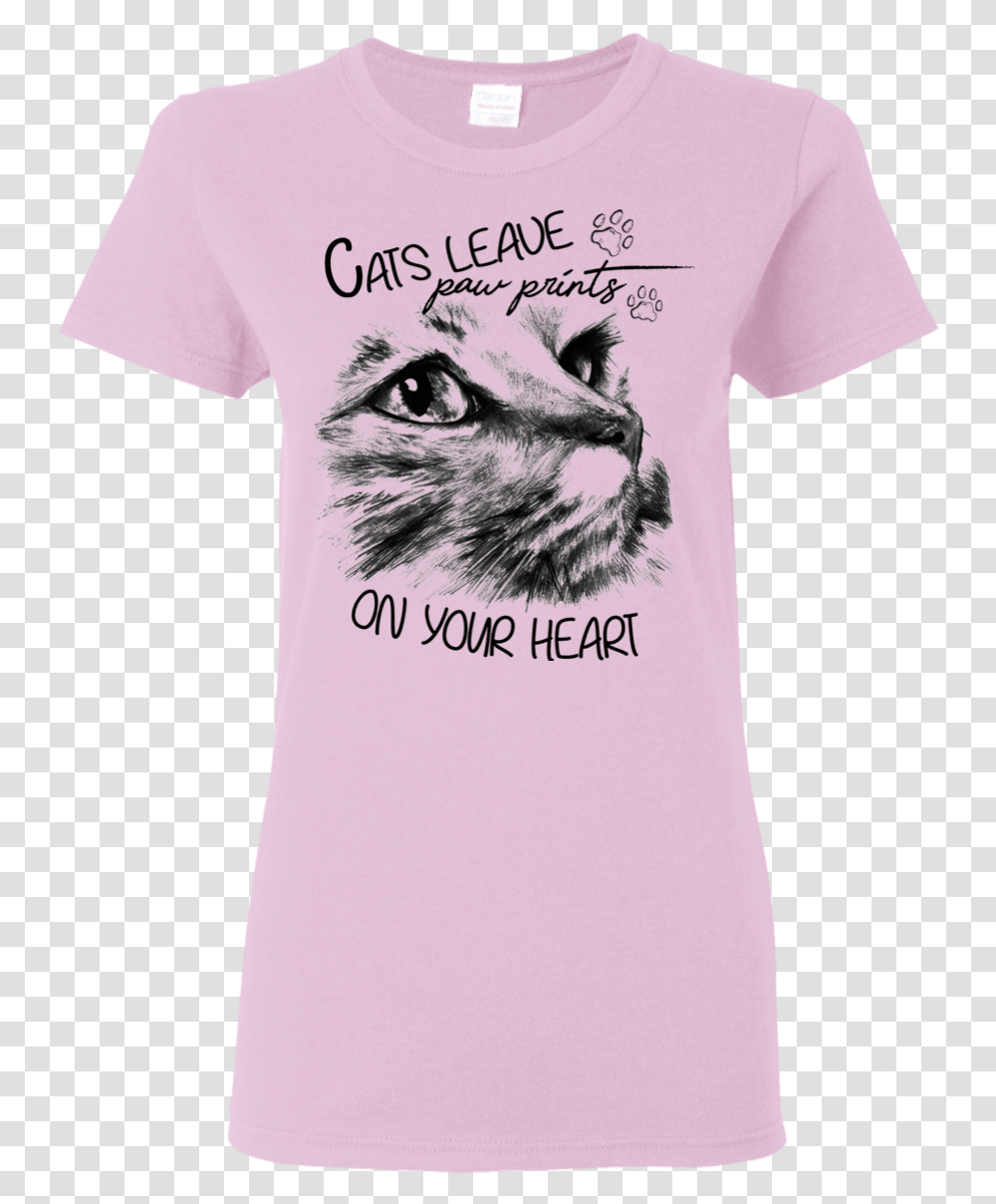 Cats Leave Paw Prints On Your Heart Cat T ShirtClass Cat, Apparel, T-Shirt, Pet Transparent Png