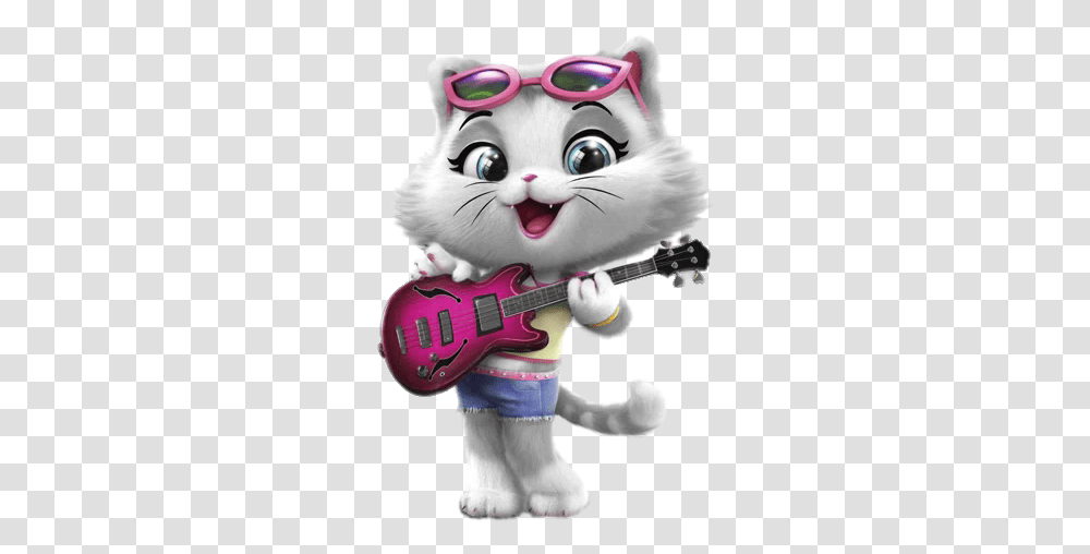 Cats Milady With Bass Guitar Milady 44 Cats, Leisure Activities, Musical Instrument, Doll, Toy Transparent Png