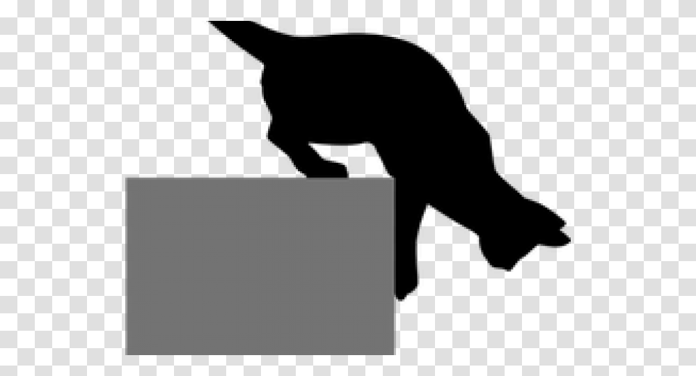 Cats Silhouette Cat Silhouette Looking Down, Bag, Briefcase, Gray Transparent Png