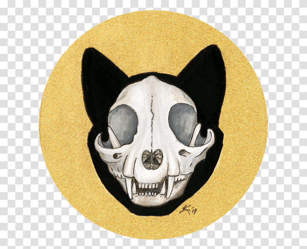 Catskull Stickerprint Skull, Rug, Dog, Pet, Canine Transparent Png