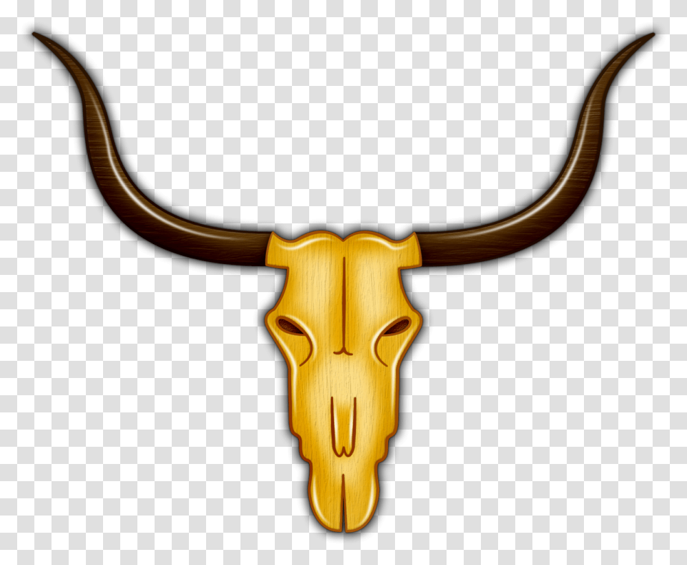 Cattle Antelope Horn Bone Clip Art Bull, Axe, Tool, Slingshot, Cross Transparent Png