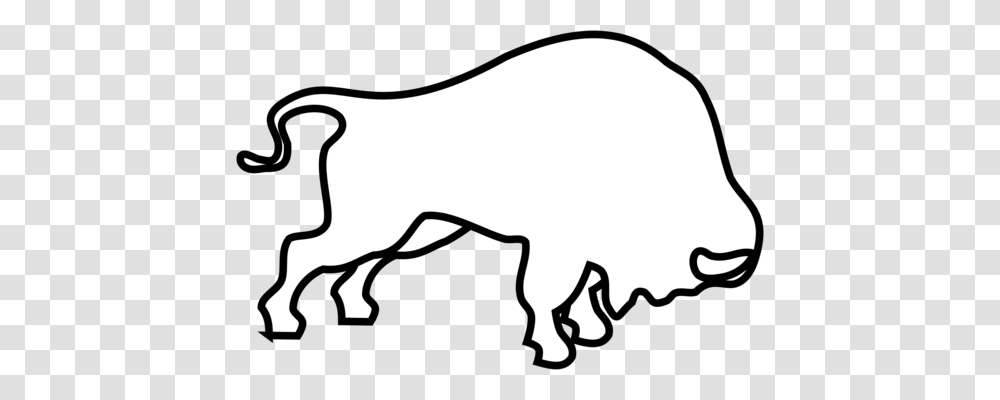 Cattle Calf Cows Skull Red White And Blue Mammal Free, Silhouette, Animal, Pig, Hog Transparent Png