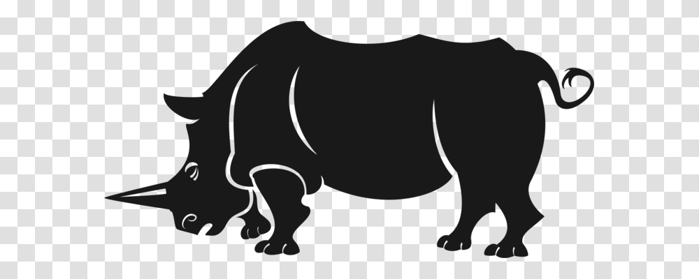 Cattle Computer Icons Download Drawing Mammal, Animal, Wildlife, Hippo, Silhouette Transparent Png