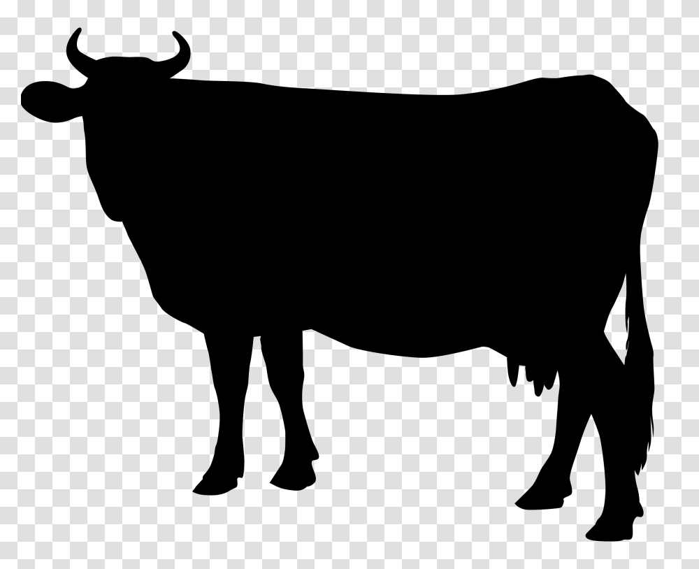 Cattle Silhouette Clip Art, Cross, Stencil Transparent Png