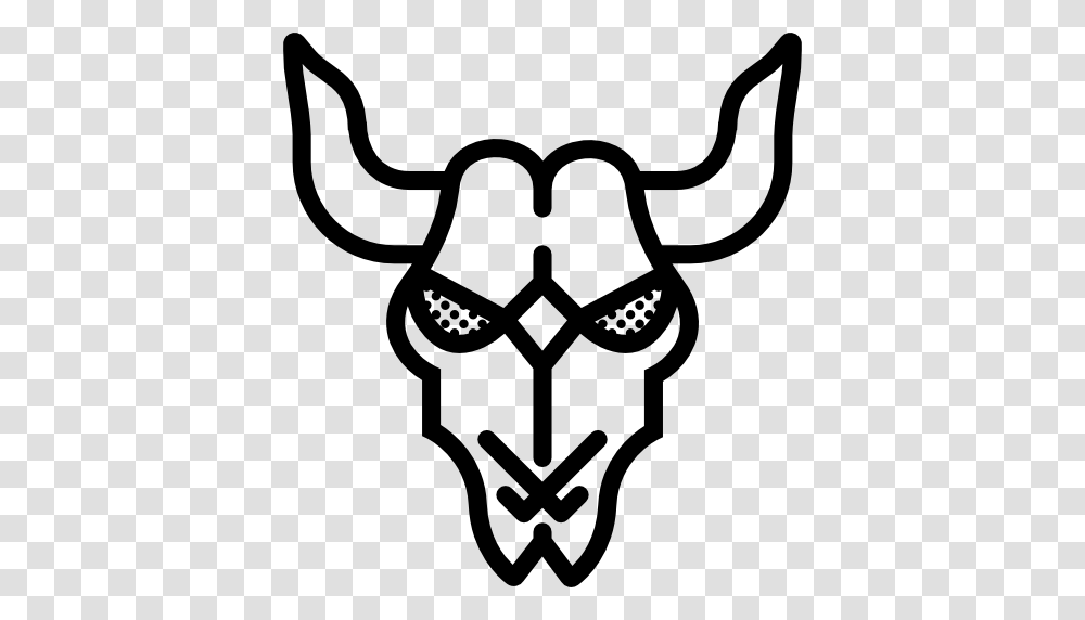Cattle Skull Adornment Decoration Western Icon, Gray, World Of Warcraft Transparent Png