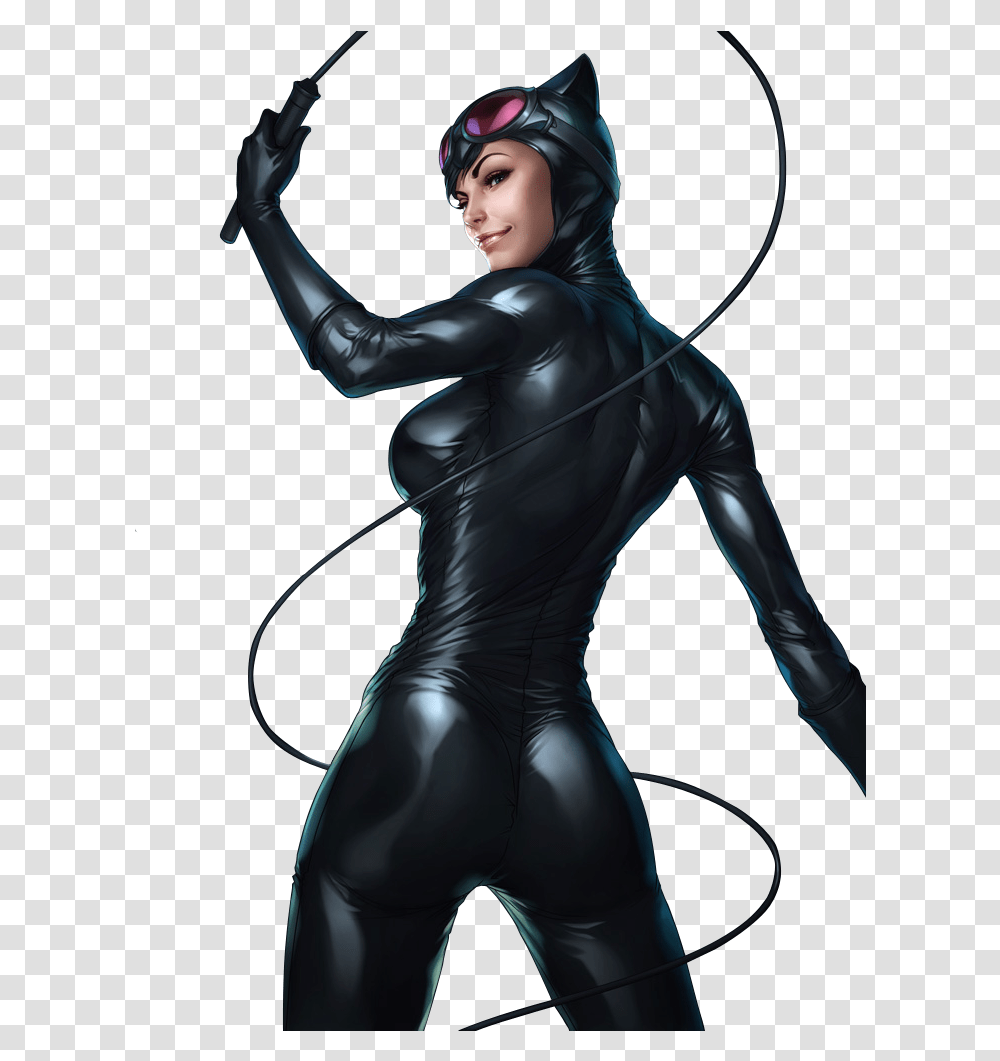 Catwoman 3 Image Catwoman, Spandex, Head, Person, Ninja Transparent Png