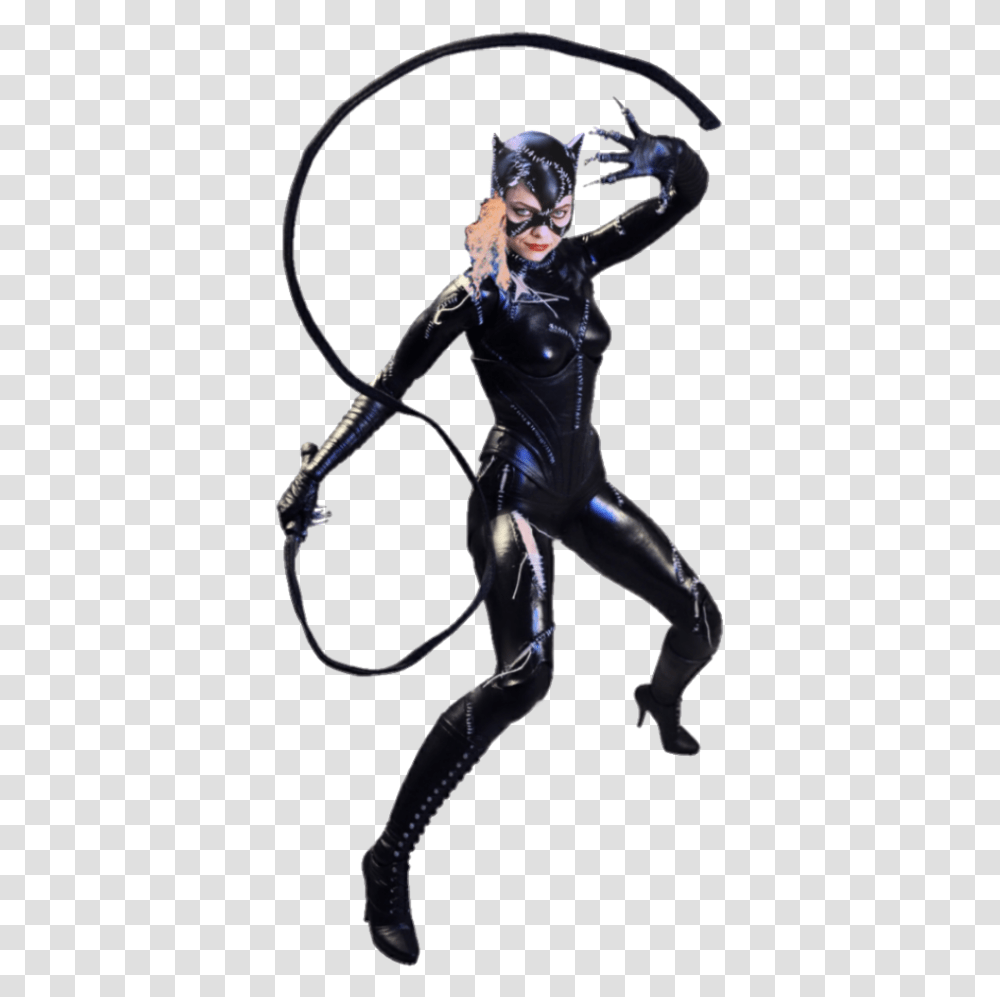 Catwoman Clipart Catwoman, Ninja, Person, Human, Whip Transparent Png