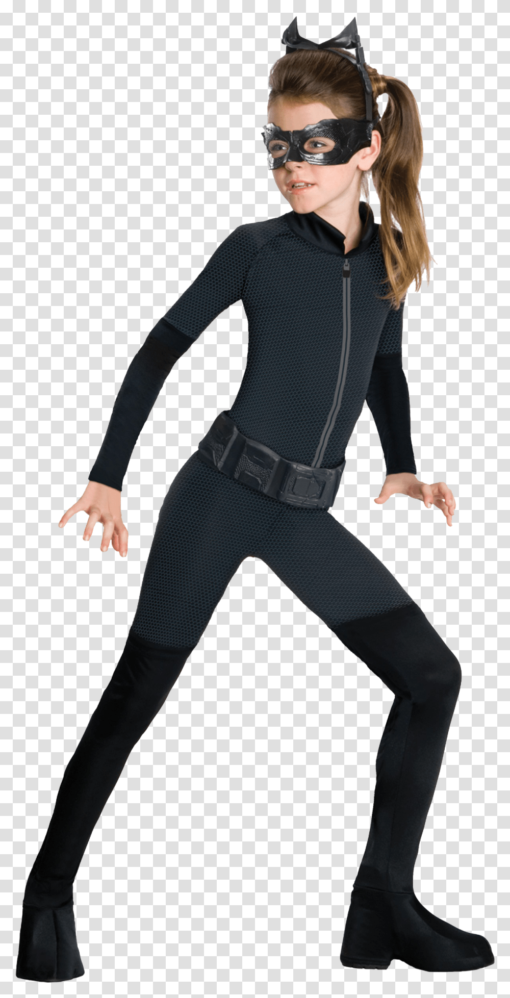 Catwoman Costume For Kids Download Catwoman Costume For Kids, Sunglasses, Person, Sleeve Transparent Png