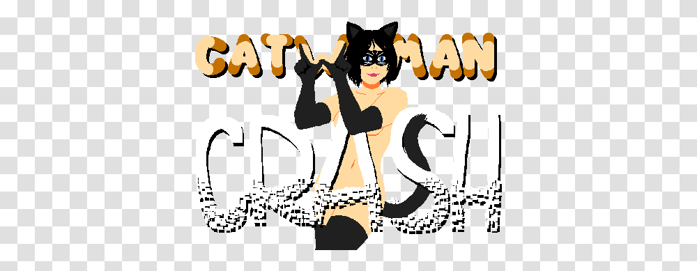 Catwoman Crash By Ioribranford Cartoon, Poster, Advertisement, Person, Transportation Transparent Png