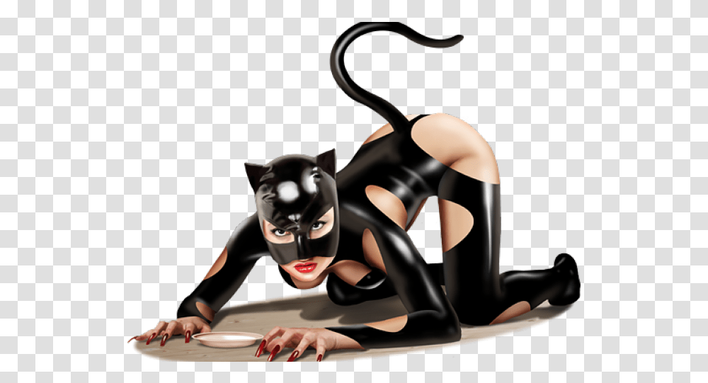 Catwoman Download Image Catwoman, Person, Human, Pet, Mammal Transparent Png