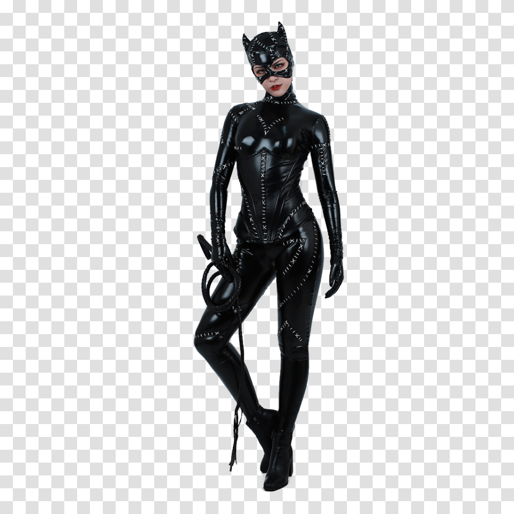 Catwoman Free, Latex Clothing, Person, Human, Spandex Transparent Png