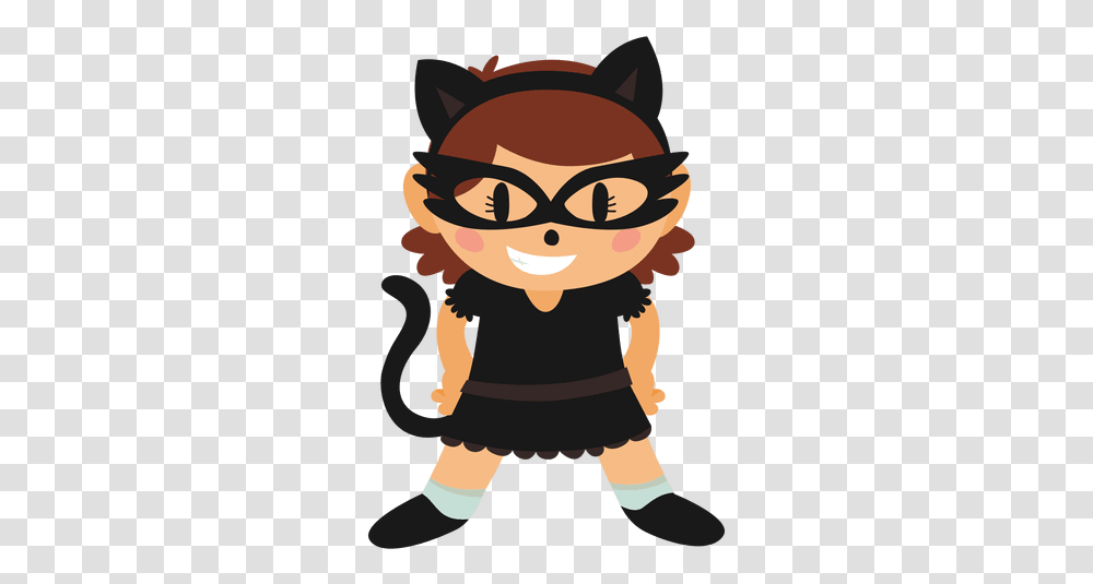Catwoman Halloween Cartoon Costume Halloween Costumes Cartoon, Person, Clothing, Toy, Drawing Transparent Png