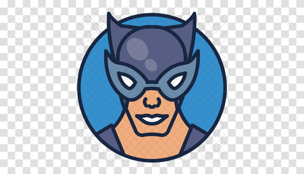 Catwoman Icon Cartoon, Label, Text, Symbol, Logo Transparent Png